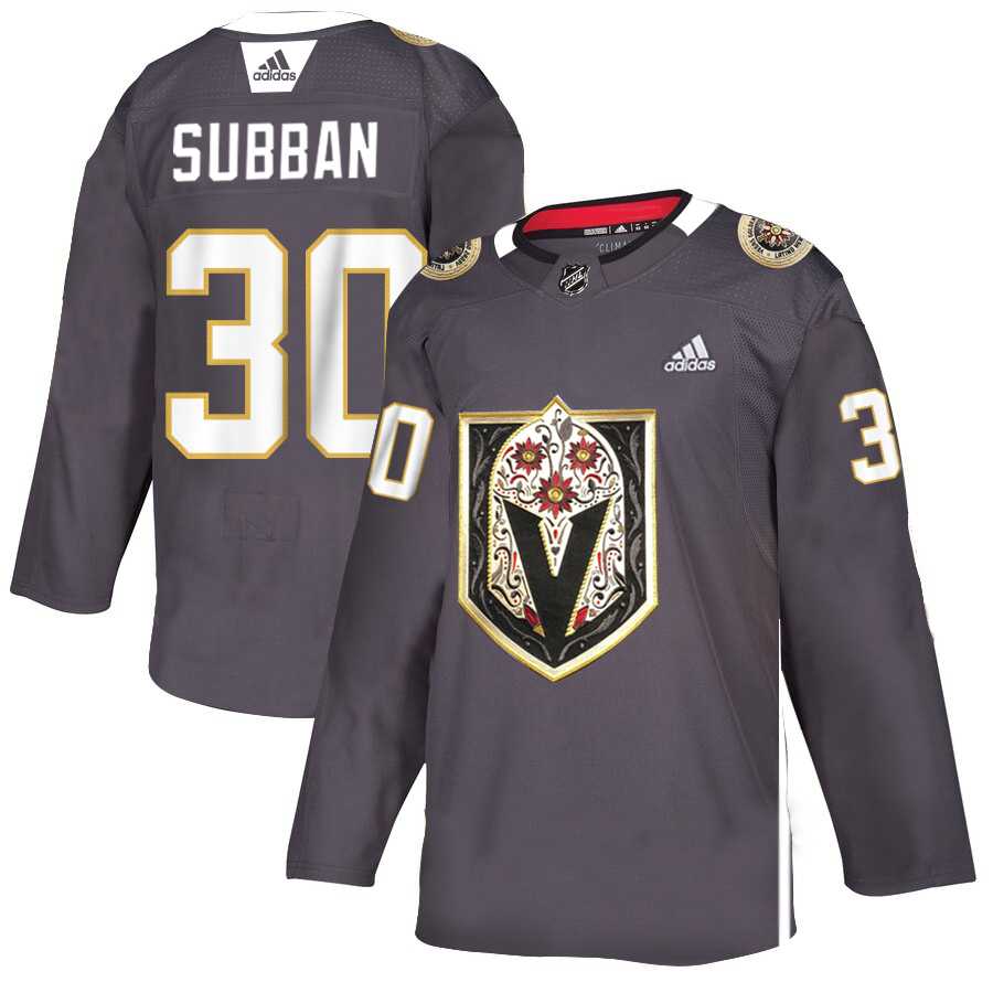 Vegas Golden Knights 30 Malcolm Subban Gray Dia De Los Muertos Adidas Jersey,We sell and wholesale Vegas Golden Knights 30 Malcolm Subban Gray Dia De Los Muertos Adidas Jersey on line form chian!